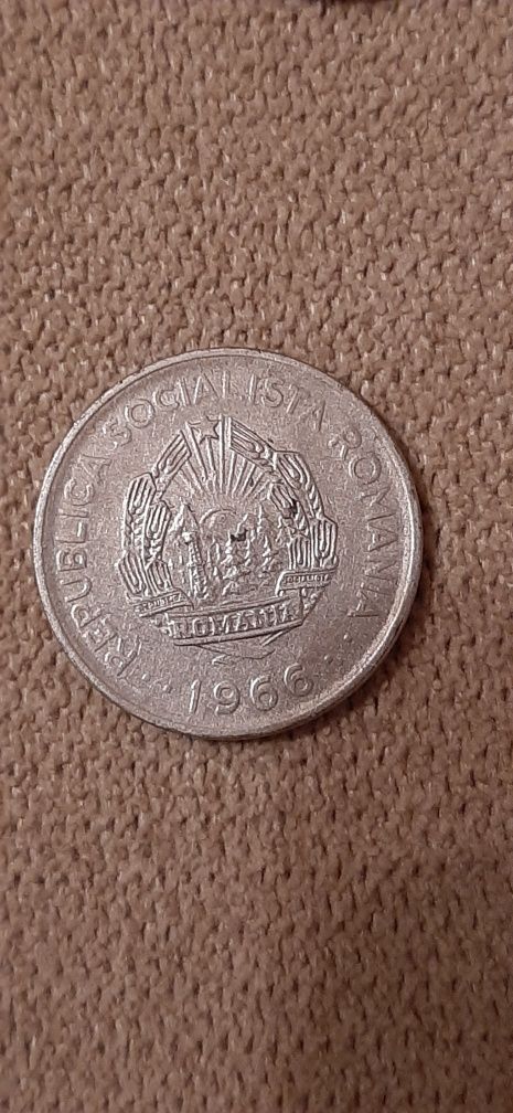 Moneda 1 LEU Republica Socialista Romania 1966