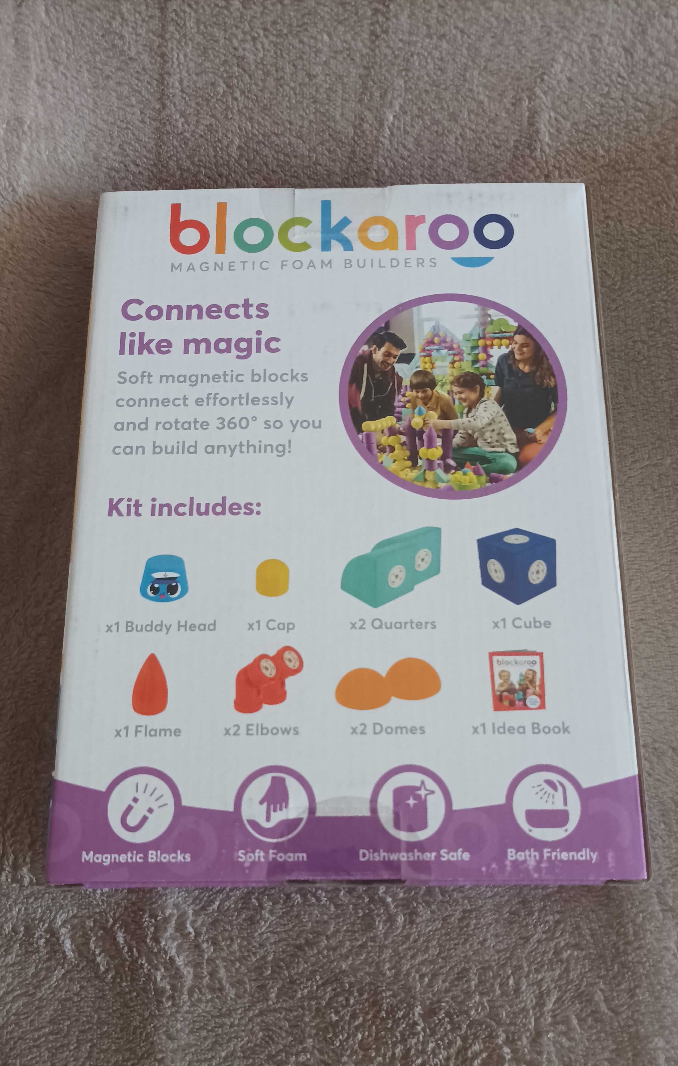 Продавам нов магнитен конструктор от пяна Blockaroo