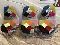 Set 6 scaune Wells, Stofa Multicolor Patchwork