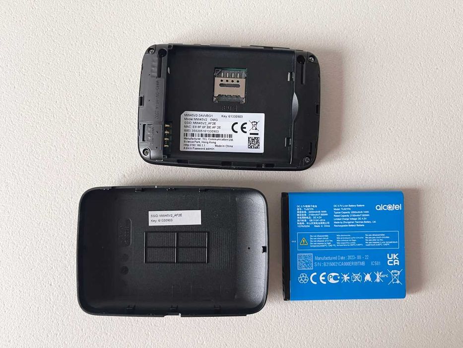 Преносим безжичен рутер Alcatel Link Zone, 150Mbps - като нов