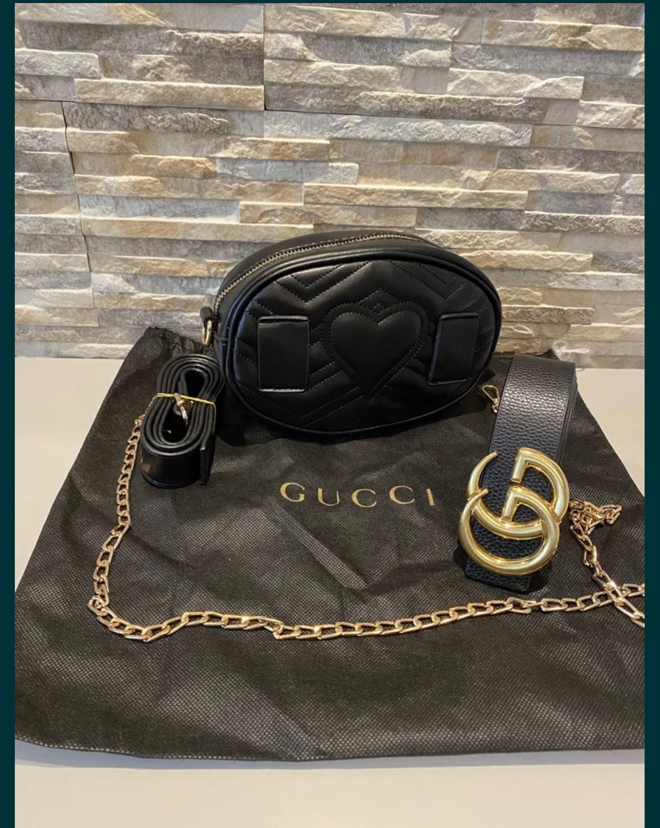 Set Gucci borseta și curea