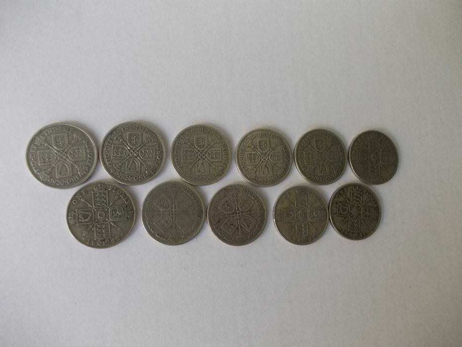 Anglia florin argint 11 bucati