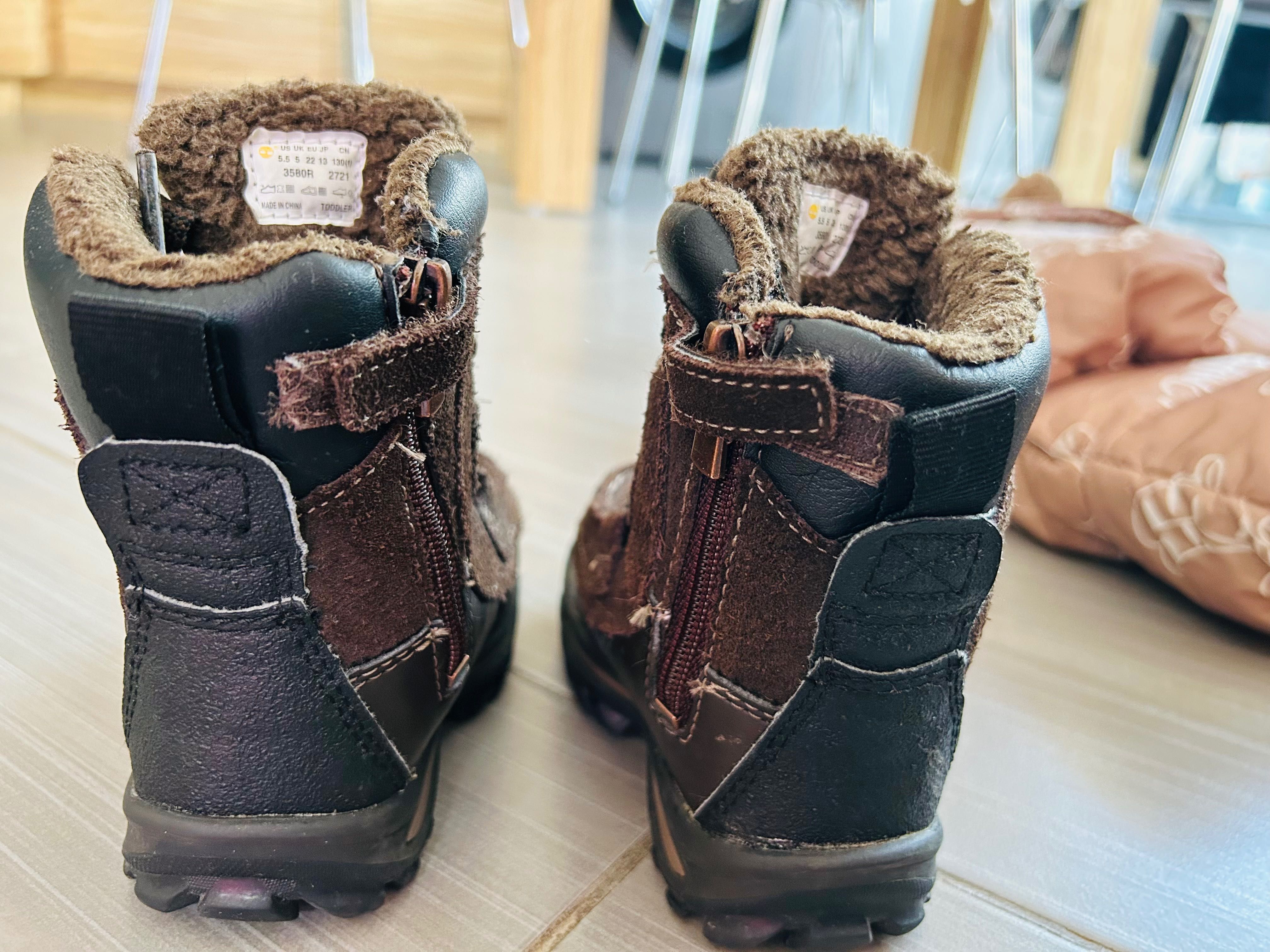 Timberland ОРИГИНАЛНИ Бебешки зимни кожени боти
