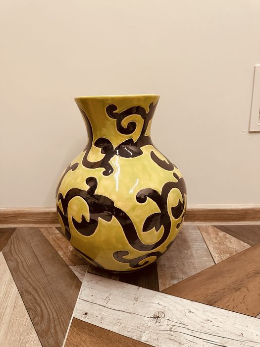 Декоративна ретро керамична ваза – ръчна изработка,уникална изработка