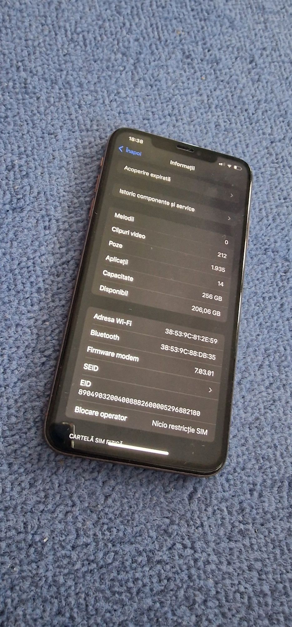 Iphone xs max 256 gb