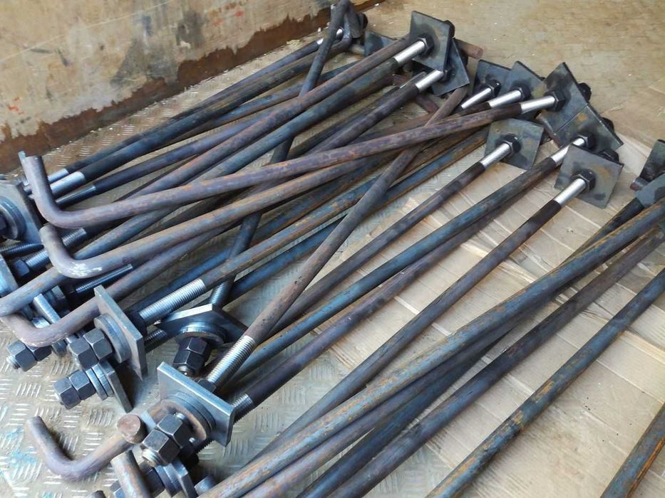 Фундаментные болты Тип 1.1, 1.2, 1.3, 2.1, 3.1 3.2, 4.1, 4.2, 4.3, 5