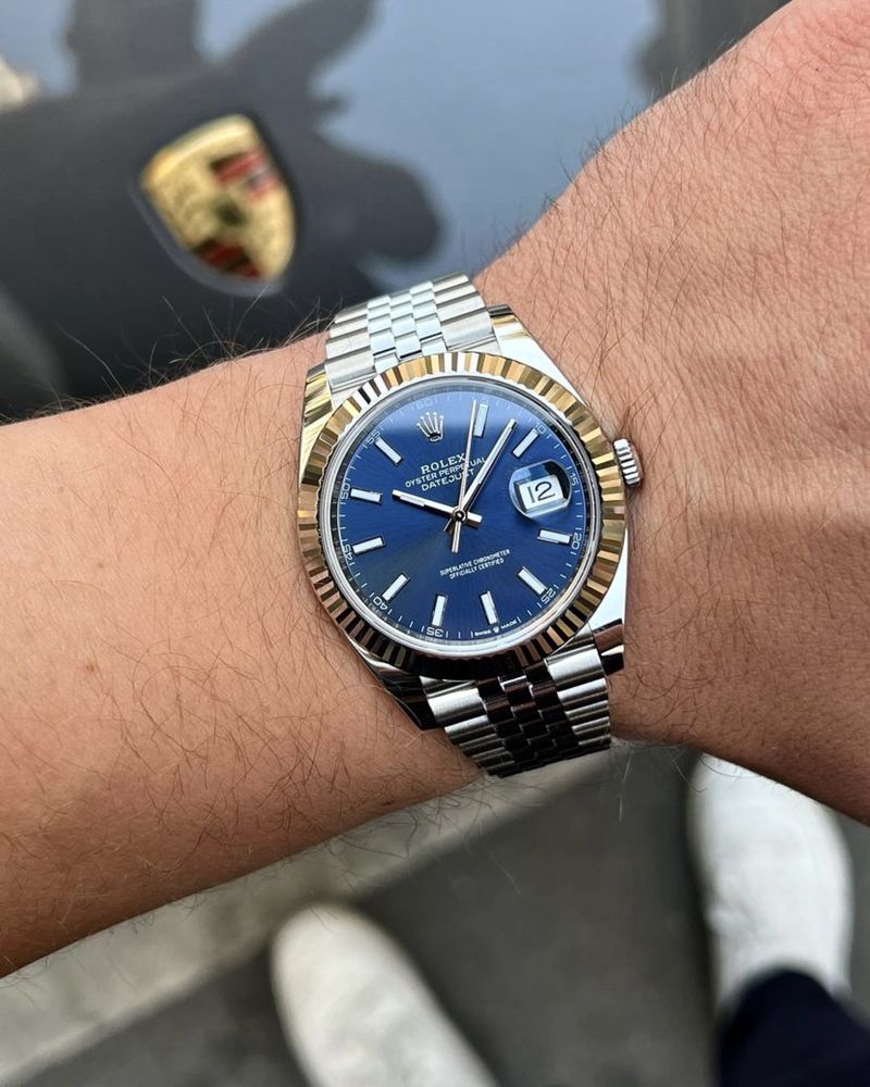 Ceas Rolex Date-Just blue dial 41 mm