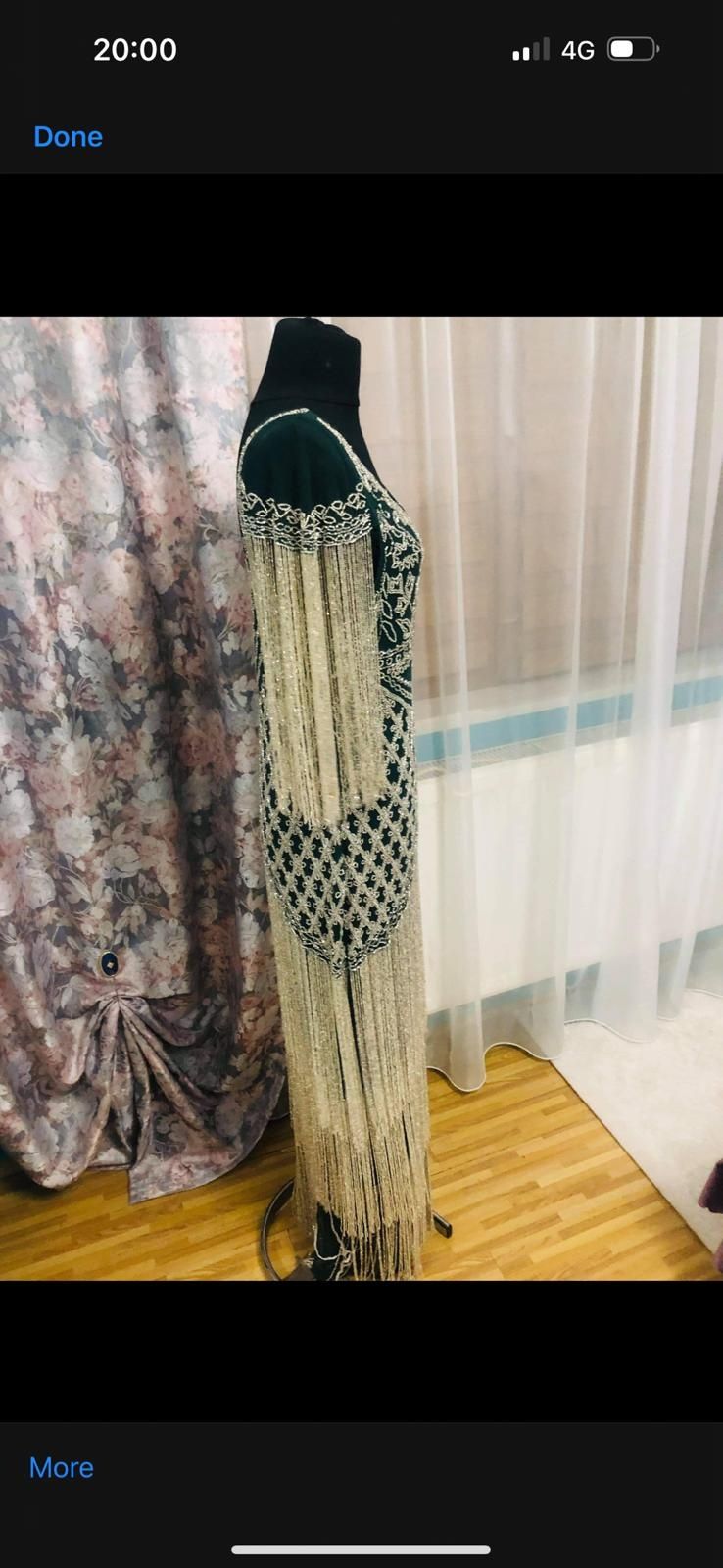 Rochie de seară cu franjuri