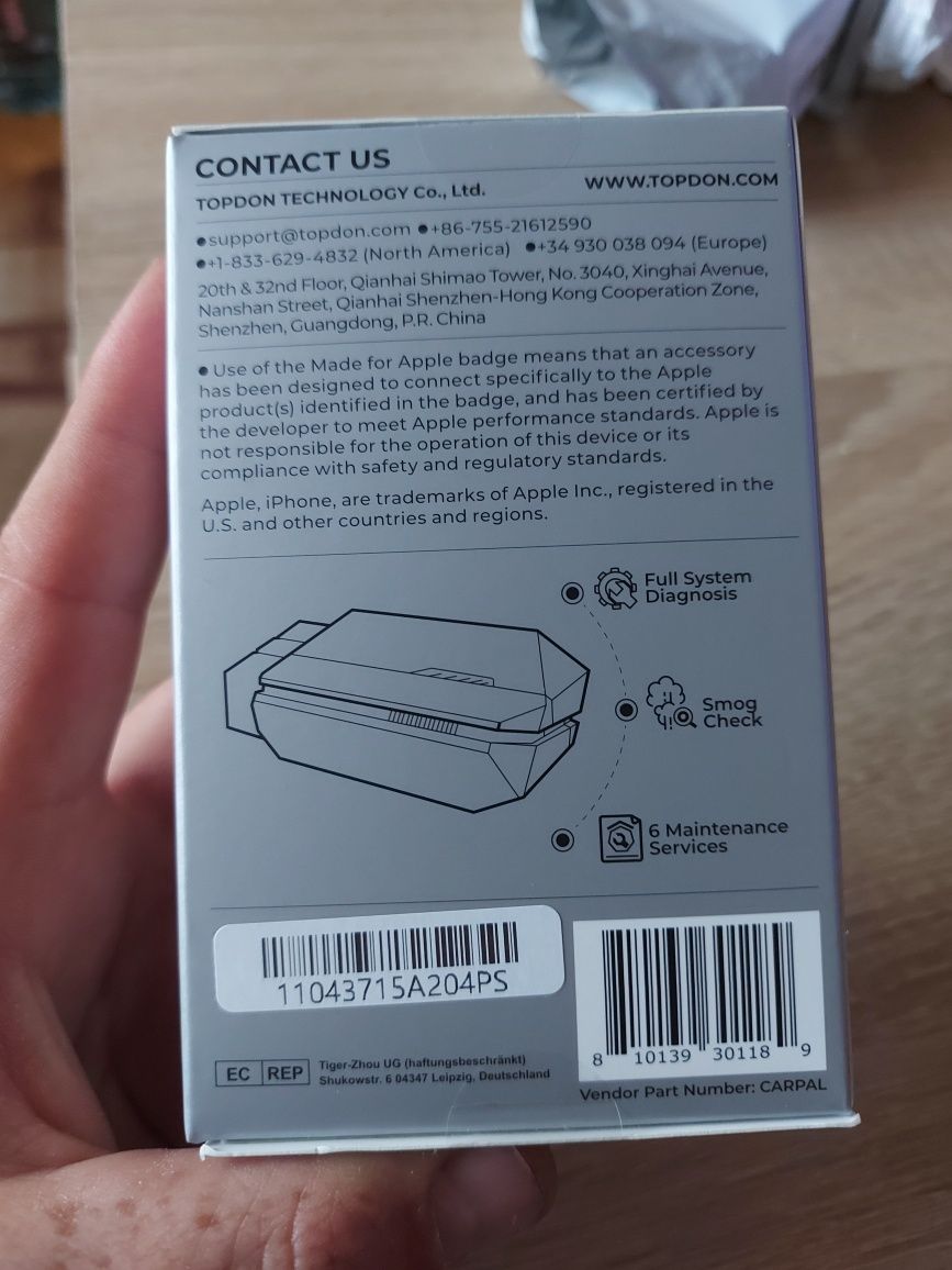 Diagnoza auto OBD 2 TopDon Carpal