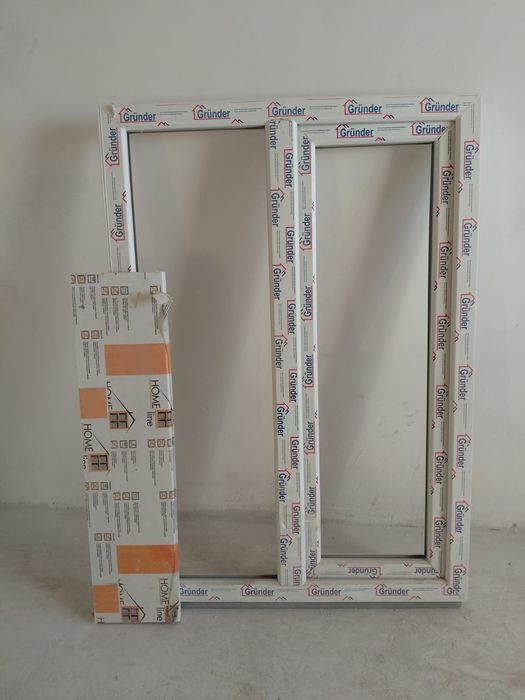 Пластиковые окна.Новый,қолданылмаған,терезесімен