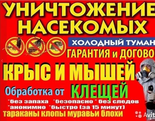 Дезинфекция против комаров,мух,пчёл