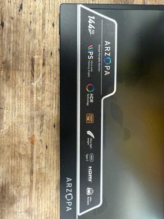 Преносим монитор Gaming LED IPS Arzopa Z1FC счупен дисплей