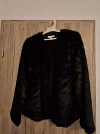 Черно палто H&M косъм - НОВО