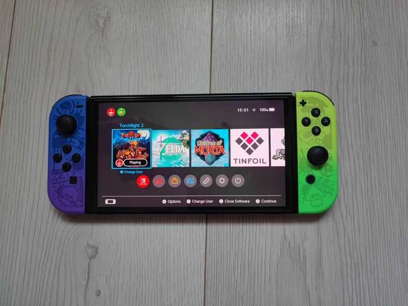Consola Nintendo Switch OLED - Splatoon 3 Edition - Modata cu chip