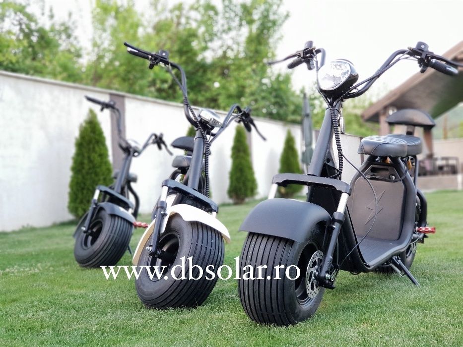 SCOOTER ELECTRIC 12Ah 40Km Autonomie Scuter Suspensii Harley SIGILAT‼️