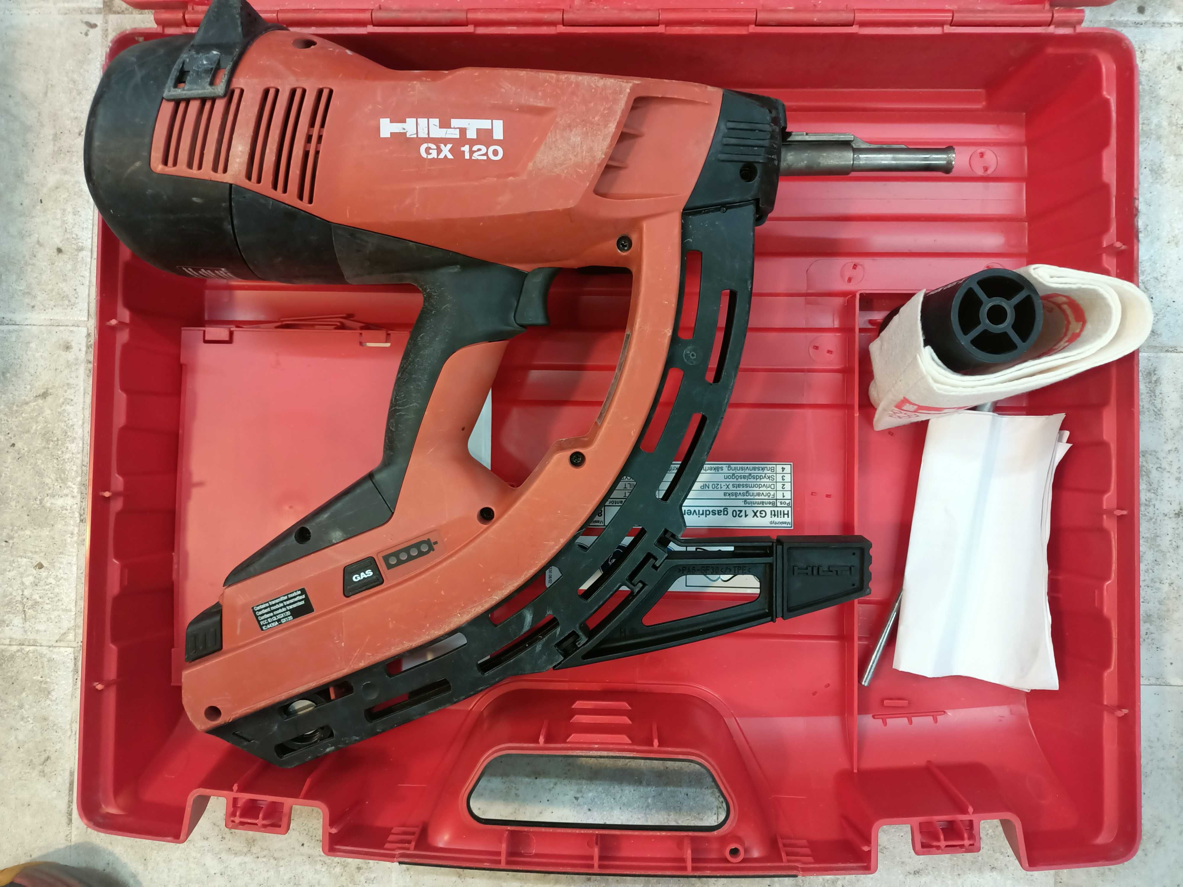 Hilti GX 120 – Pistol profesional pe gaz pentru bătut cuie