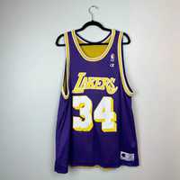 Maieu cu 2 fete din L.A.-Shaquille O'Neal Lakers, Champion, mov-galben