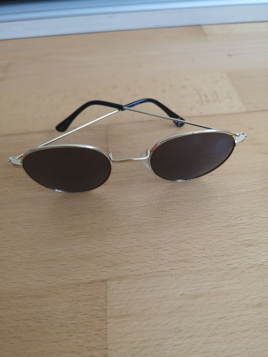 Ochelari soare model retro rotunzi tip aviator rame metalice