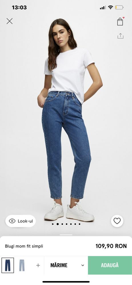 Blugi mom fit slim PULL&BEAR