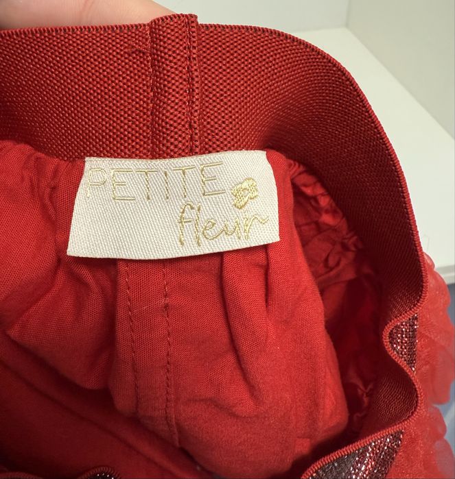 Детска коледна пола Petit Fleur – размер 7–8 години