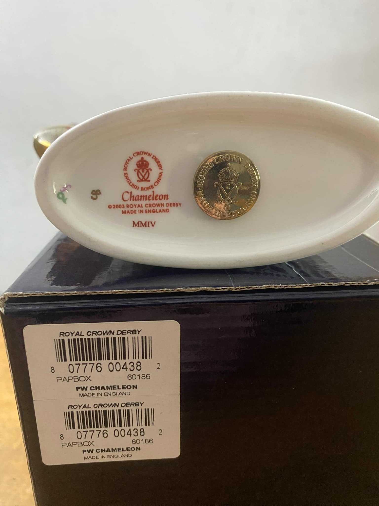 Figurina Royal Crown Derby Cameleon - editie limitata