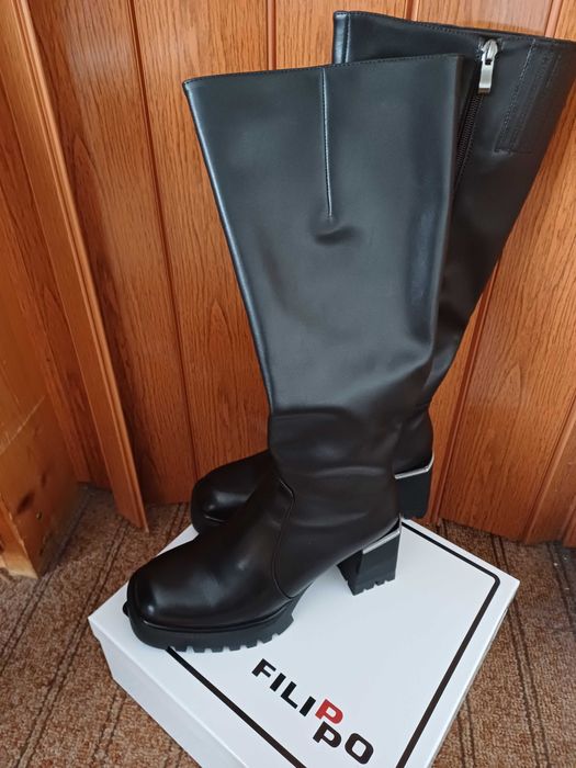 Нови ботуши FILIPPO естествена кожа ,номер 40 ,носени само 2 часа