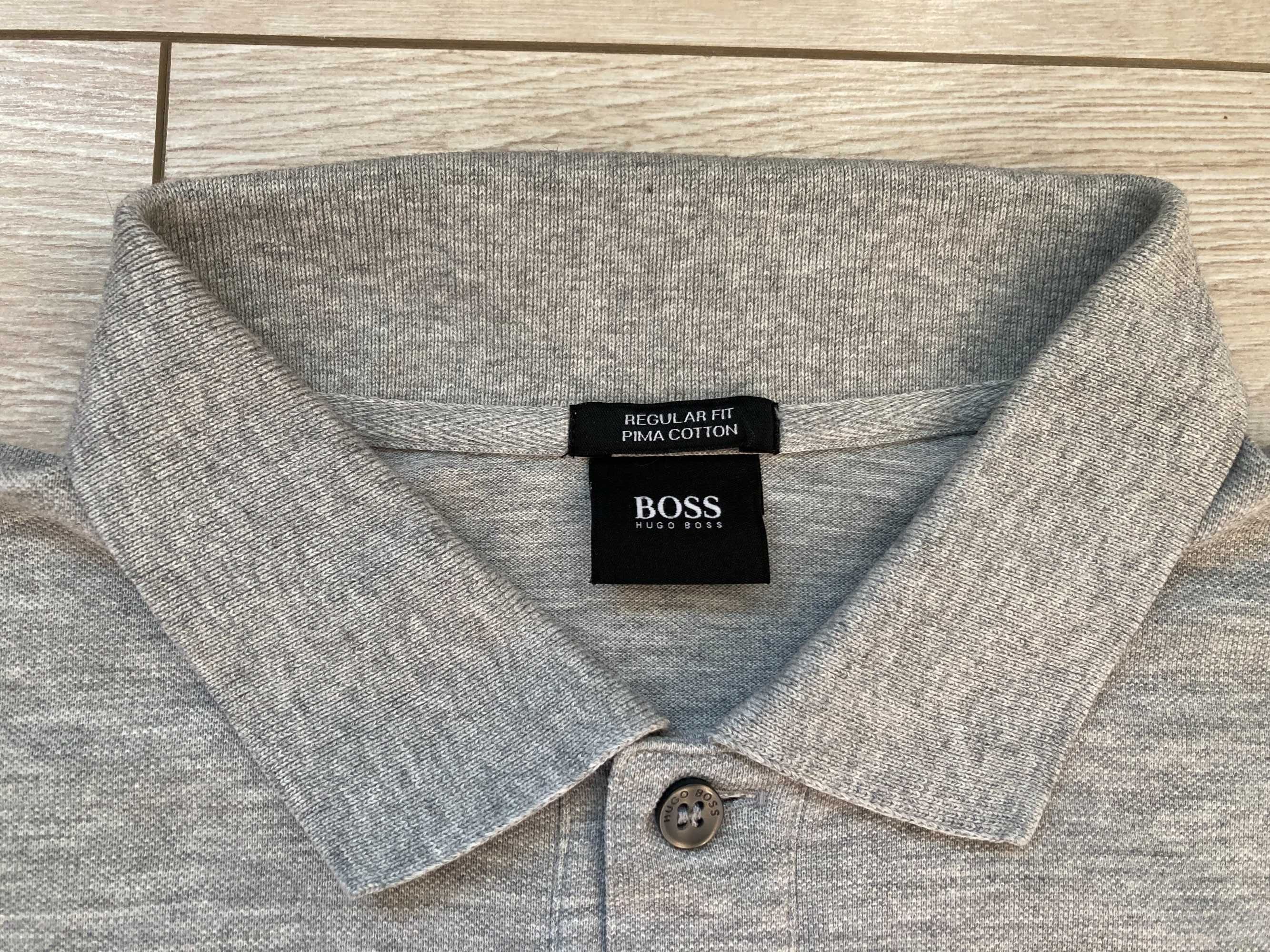 Hugo Boss Pima Cotton Firenze Logo мъжка поло тениска  S Regular Fit