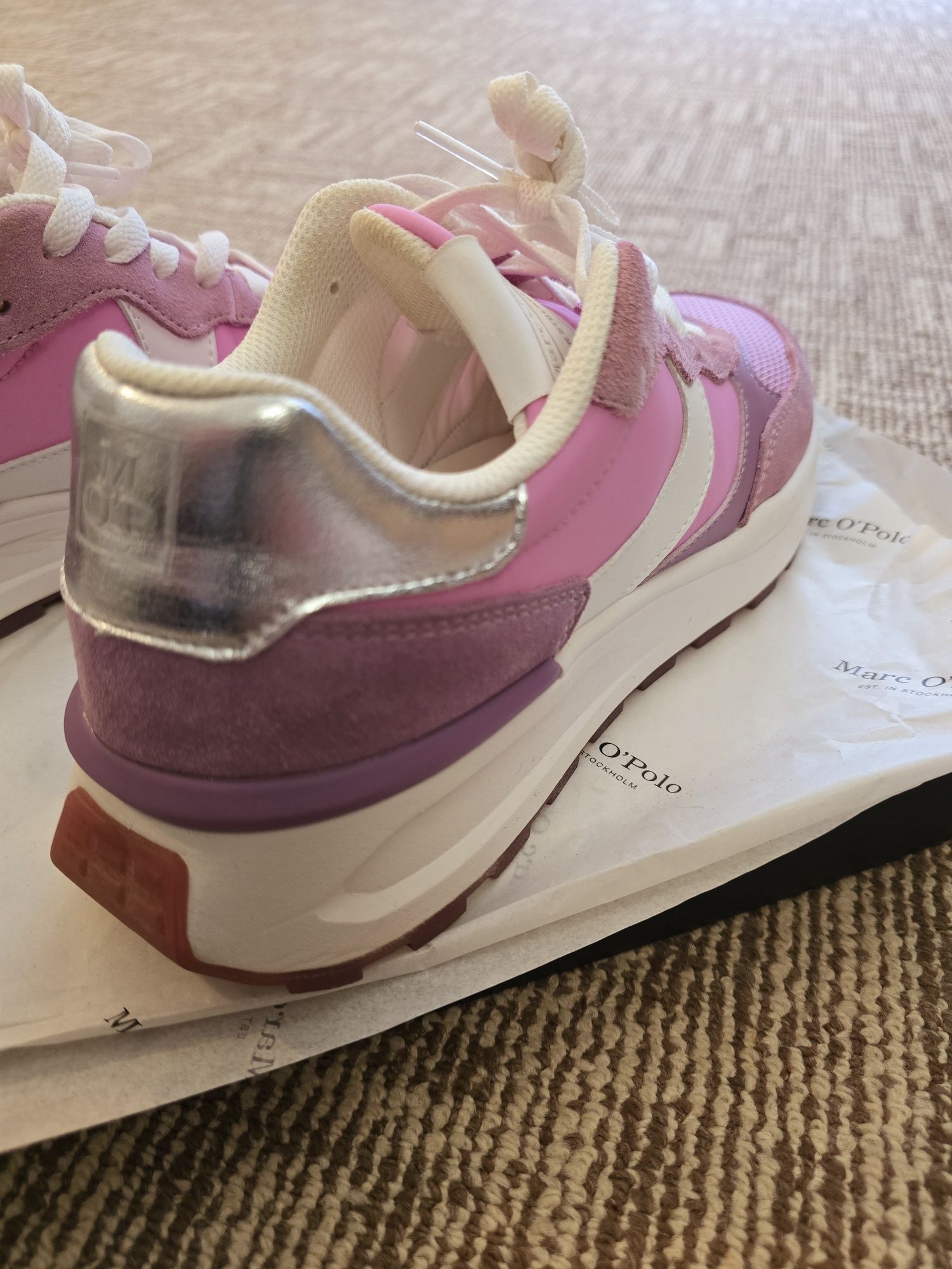 Pantofi sport Marc O'Polo cu insertii de piele intoarsa si plasa
