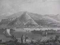 1855 - Стара Гравюра Свищов България Оригинал