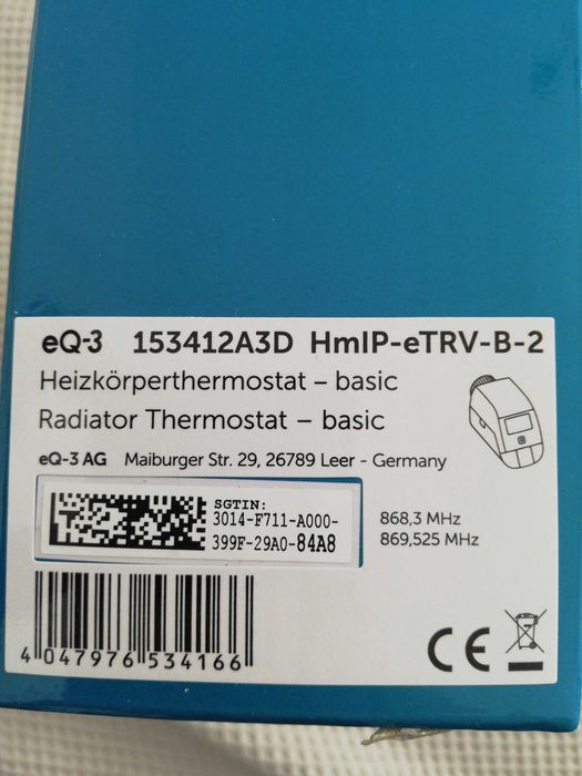 Termostat radiator Homematic Basic Nou