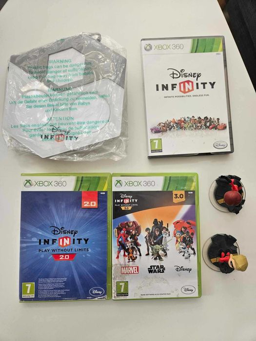 XBOX 360 Disney Infinity комплект 3 игри фигурки портал