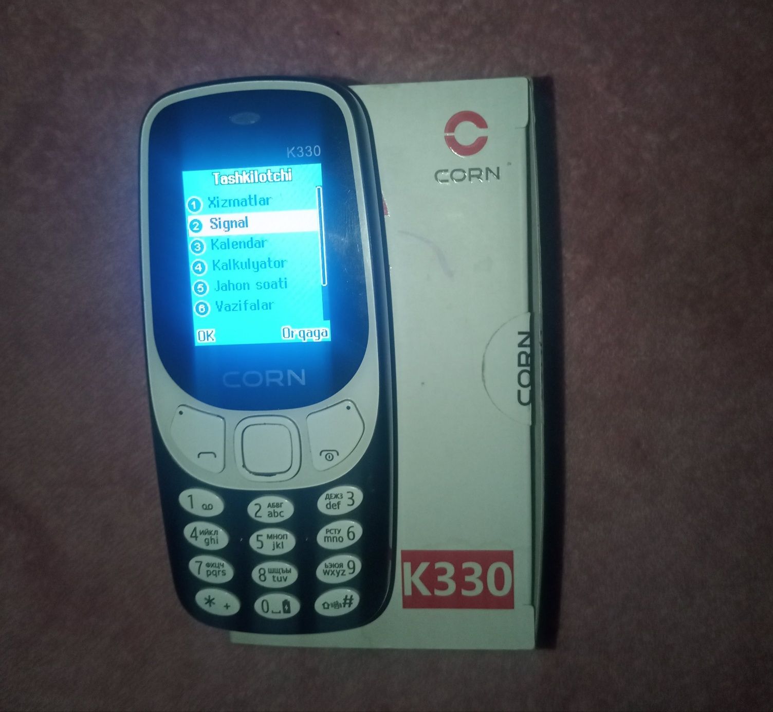 Corn K330 2tas simkarta+chip