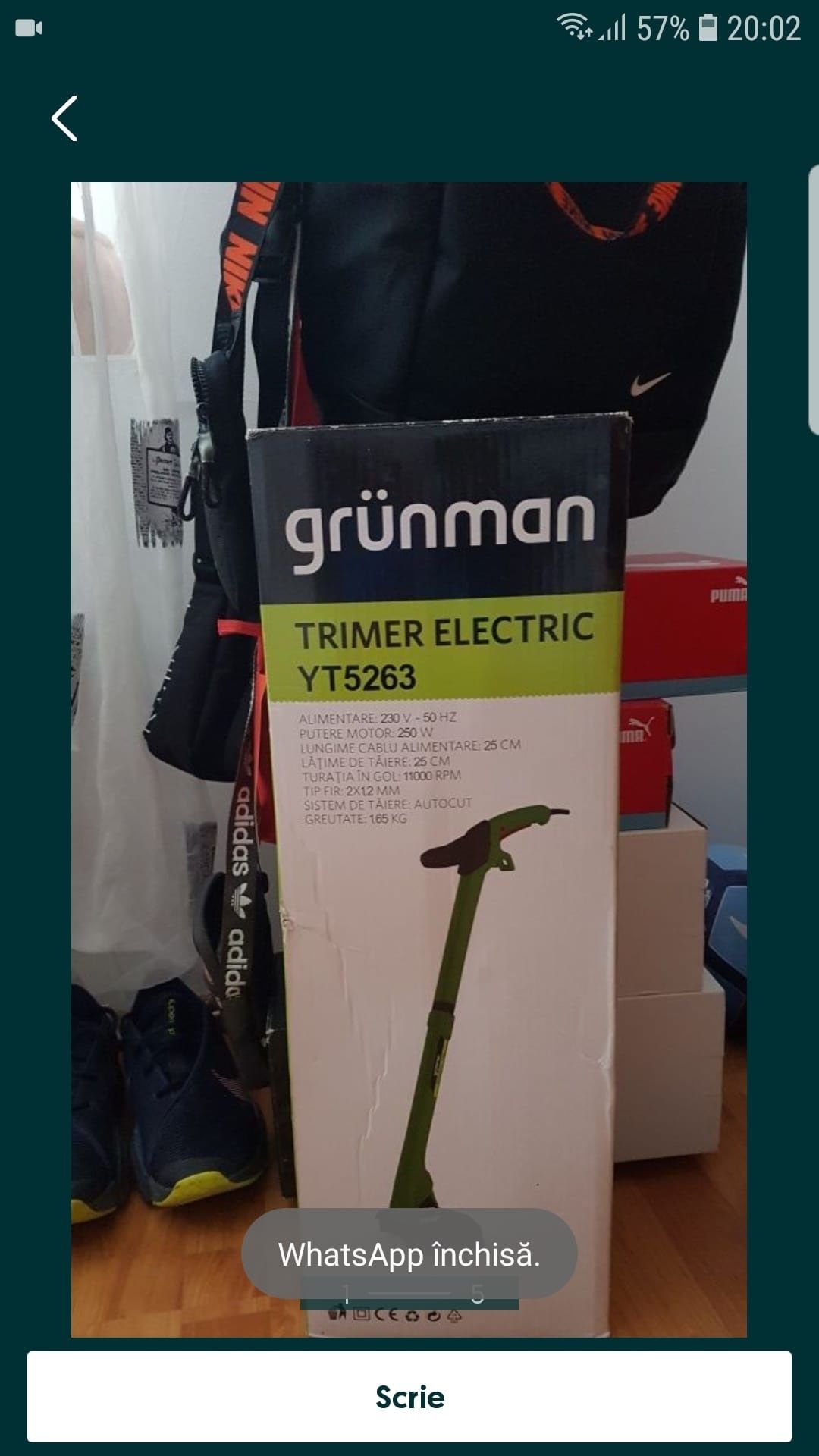 Trimer electric grunnman