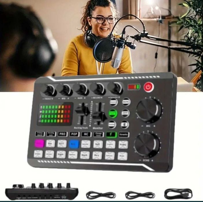 Consola DJ Mixer Audio cu efecte de sunet Live și Voce ideal Karaoke