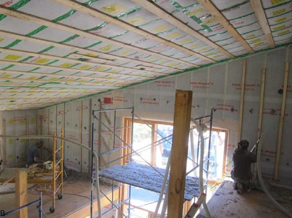 Izolatie lana de lemn si izolatie celuloza