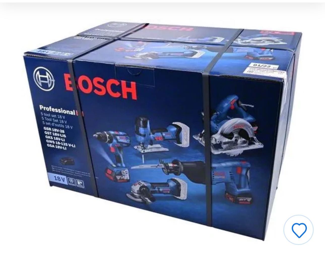 Bosch professional 5 set kit tools 18v