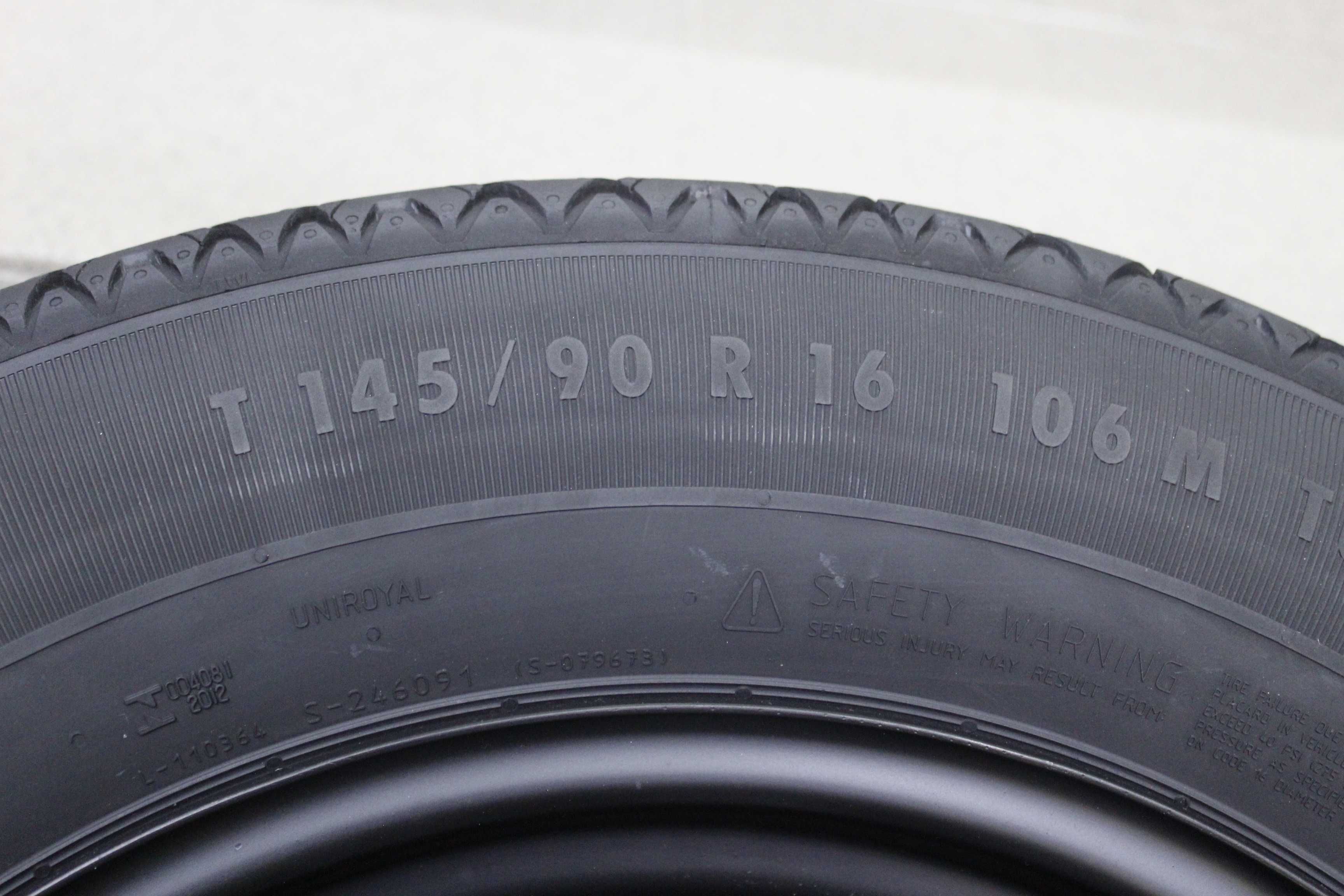 Резервна гума (патерица) 16" Nissan Qashqai, Dacia Duster
