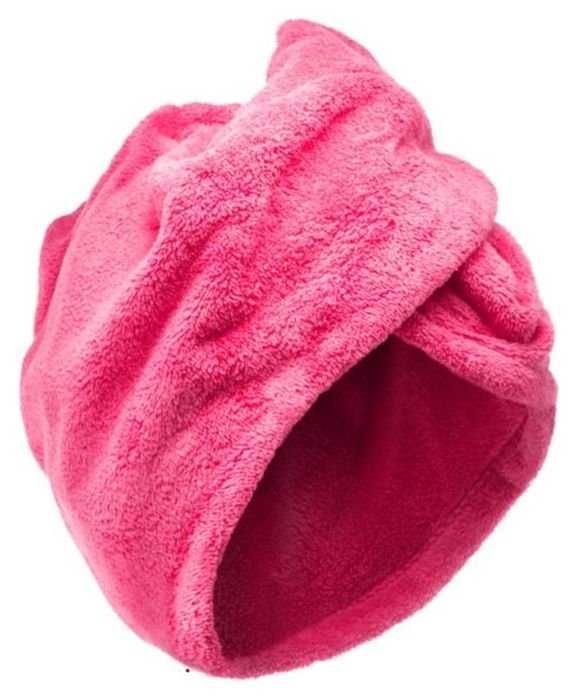 Розова хавлия за коса