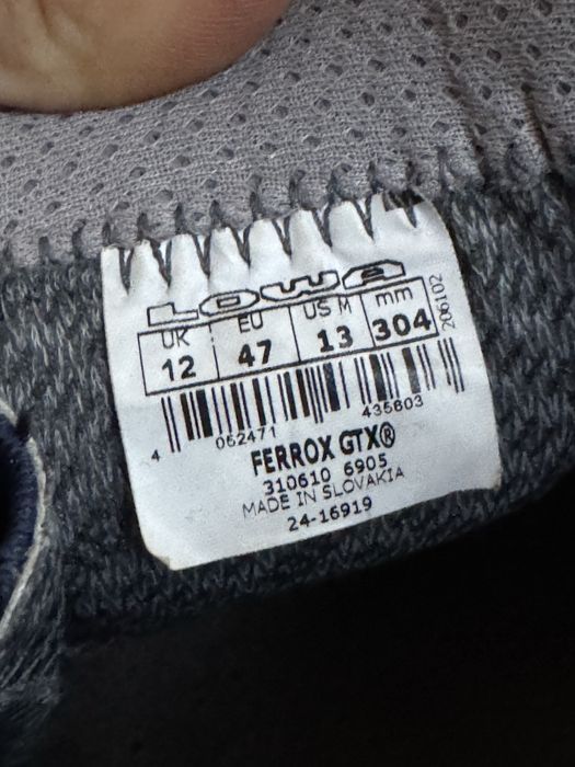 Оригинални мъжки обувки Lowa Ferrox GTX Lo! 47 н