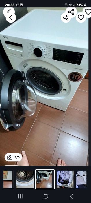 Mașină de spălat rufe beko 8kg cu defect