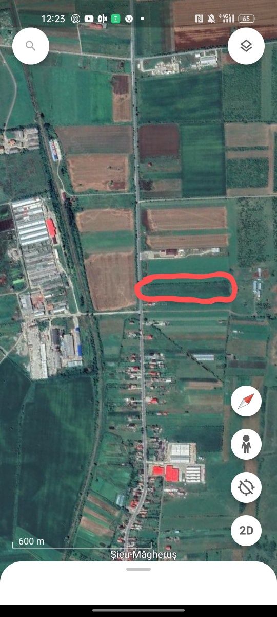 Vând teren intravilan la ieșirea din Șieu Magheruș spre Beclean