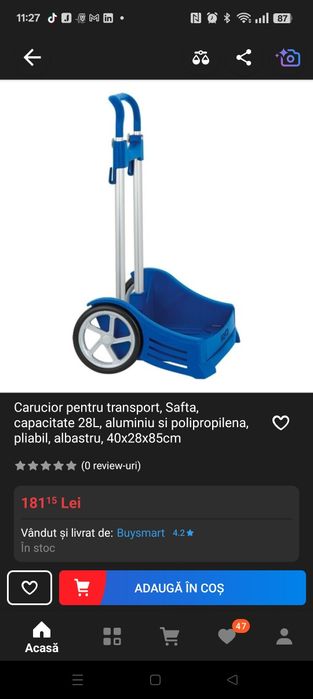 Carucior de transport rucsac, ghiozdan