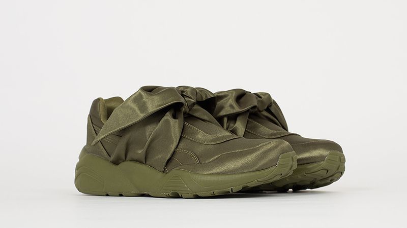 Adidasi Puma - Rihanna Bow Olive