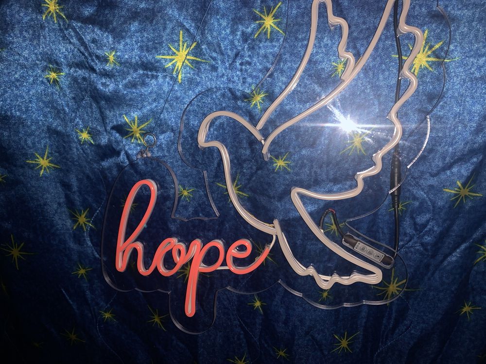 Decoratiune luminoasa “HOPE”