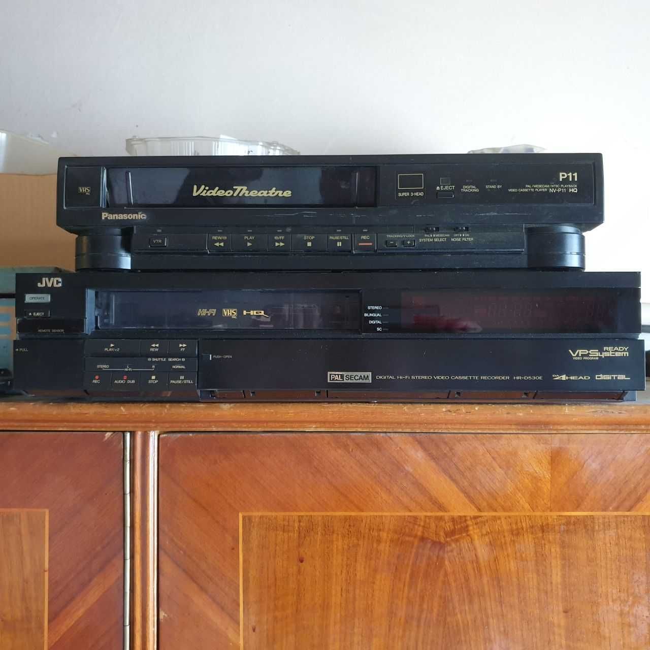 Videocasetofoane VCR -VHS JVC si Panasonic