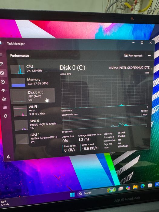 Asus VivoBook Pro 14 OLED i7-11370h 16gb 1650 Max Q