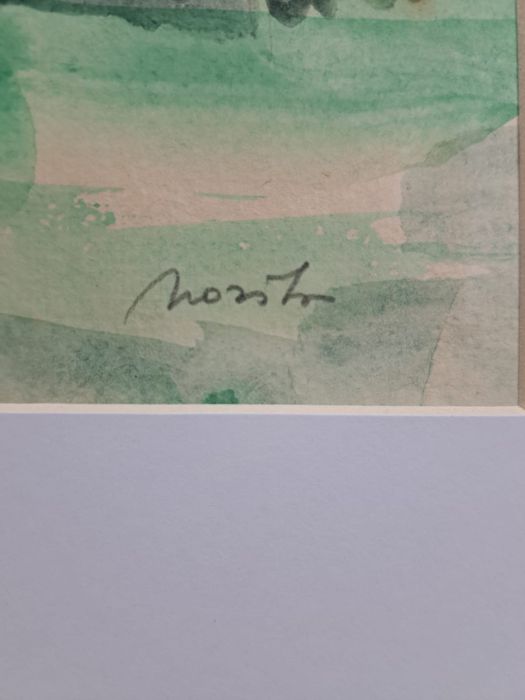 Pictură, acuarelă,"2 peisaje",Minu Movilă(n.1956).
