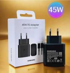 Incarcator Samsung +Cablu Original 45W  S25 Ultra S24 Ultra, S23 Ultra