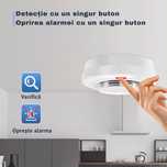[NOU] LICHIDARE STOC Detector de fum cu senzor, cu baterii