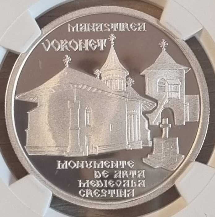 Set BNR 3 monede argint manastiri Cozia Voronet Sambata de Sus gradate